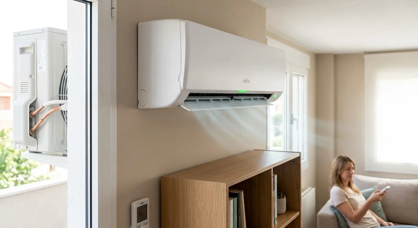 Climatiseur split installé dans un logement